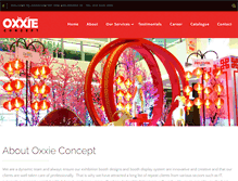 Tablet Screenshot of oxxieconcept.com